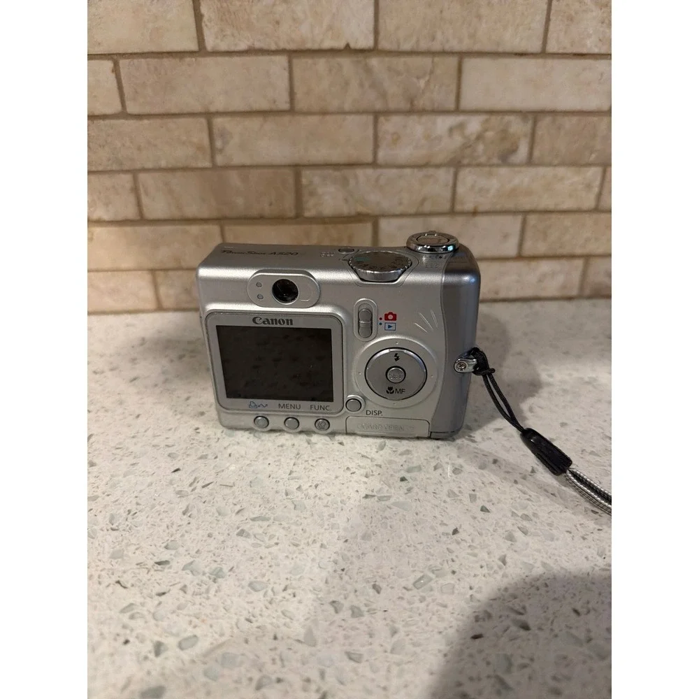 Canon PowerShot A520 Digital Camera Silver Tested Working - Picture 3 of 6